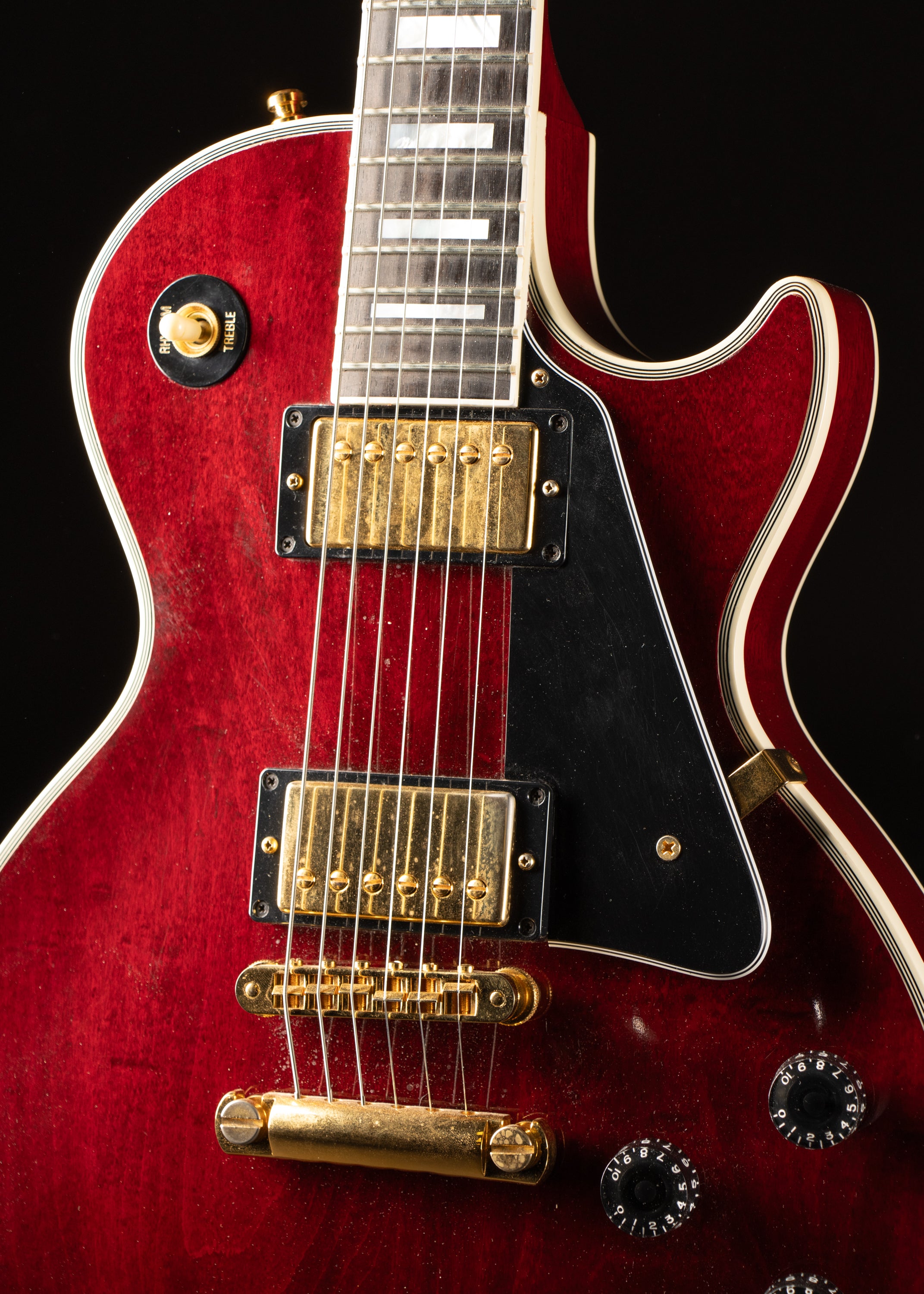 1997 Gibson Les Paul Custom Wine Red – Music City Vintage Guitars