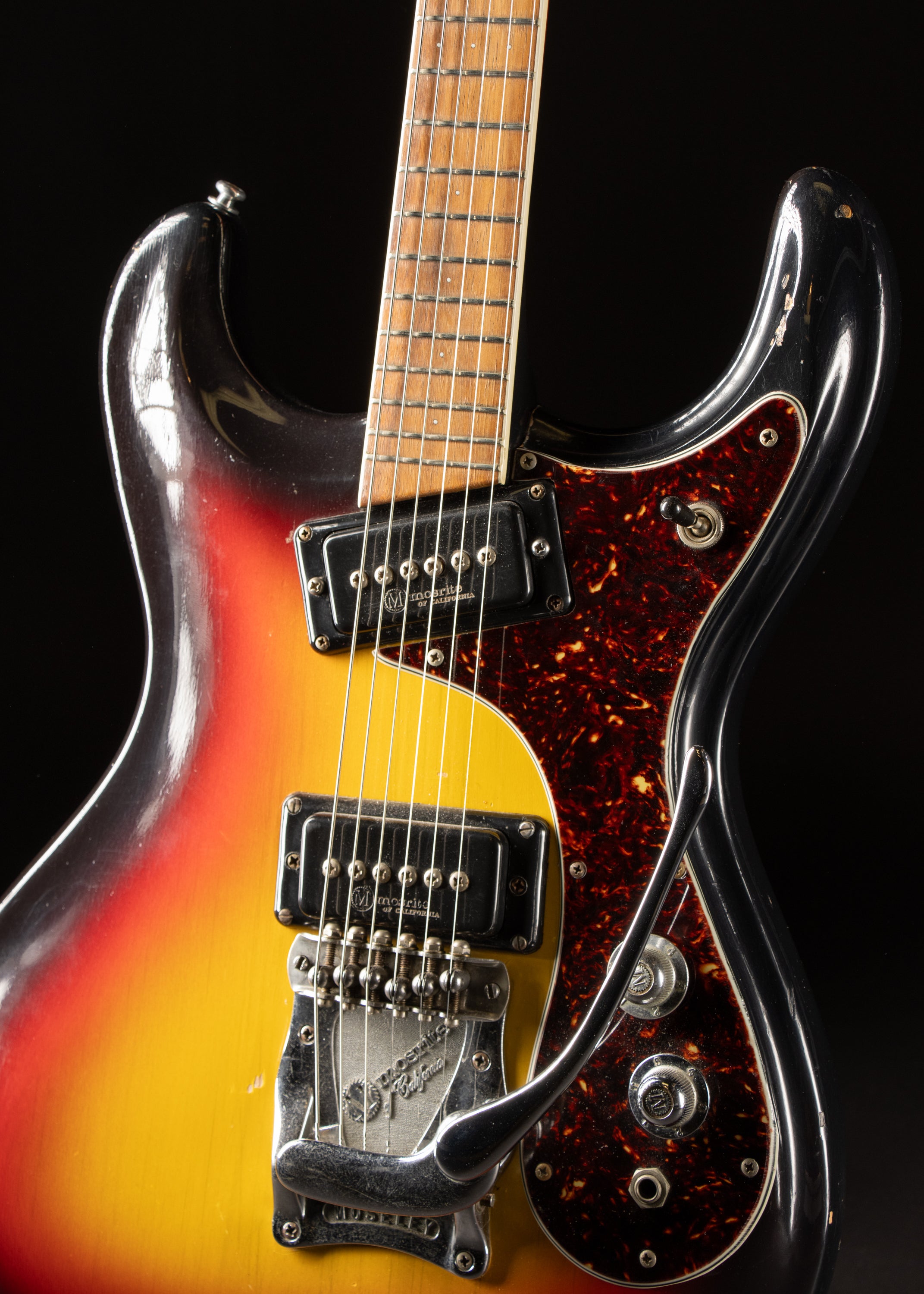 1980s Mosrite Ventures Model MIJ Sunburst – Music City Vintage Guitars