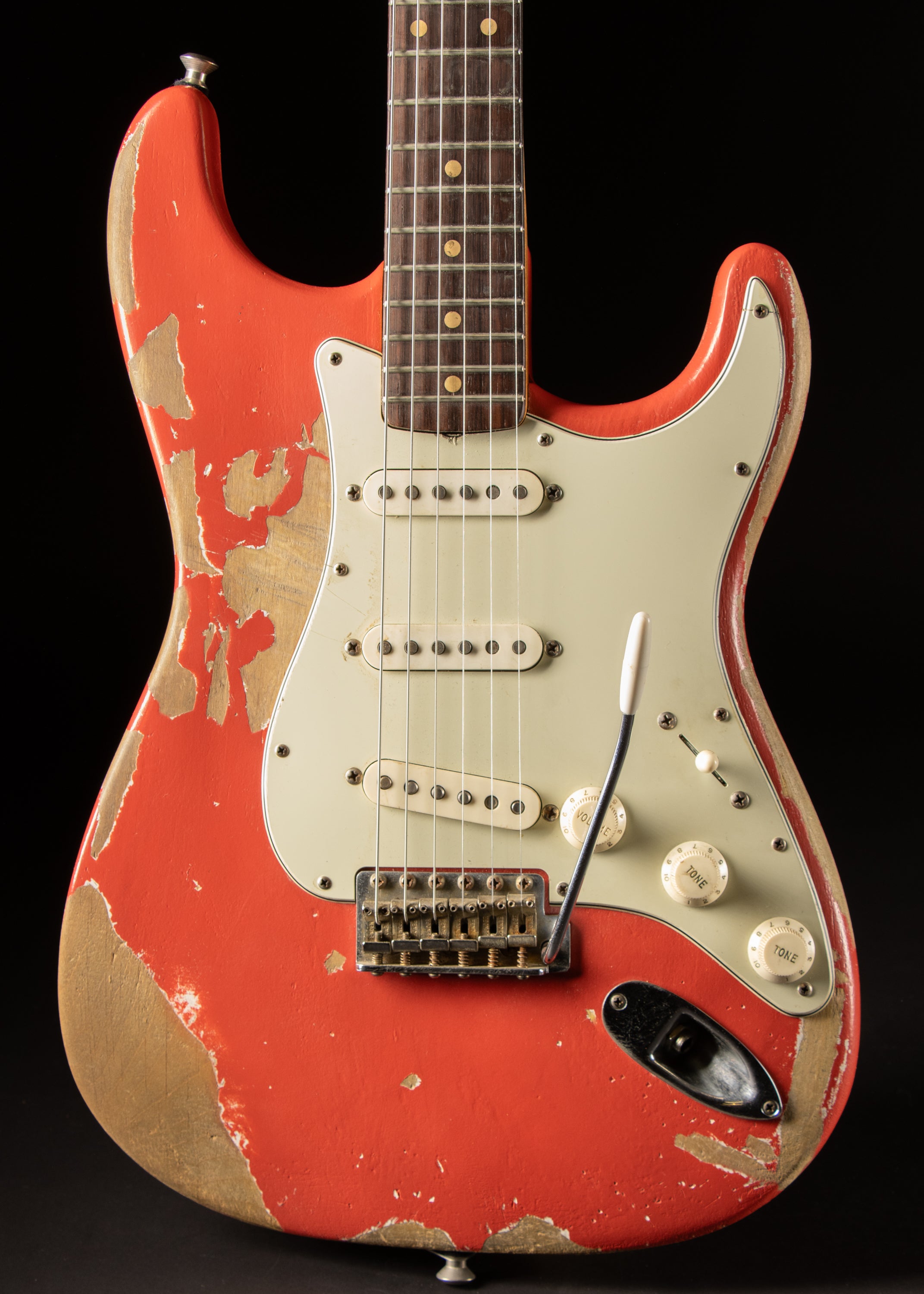 1962 Fender Stratocaster Fiesta Red Refin – Music City