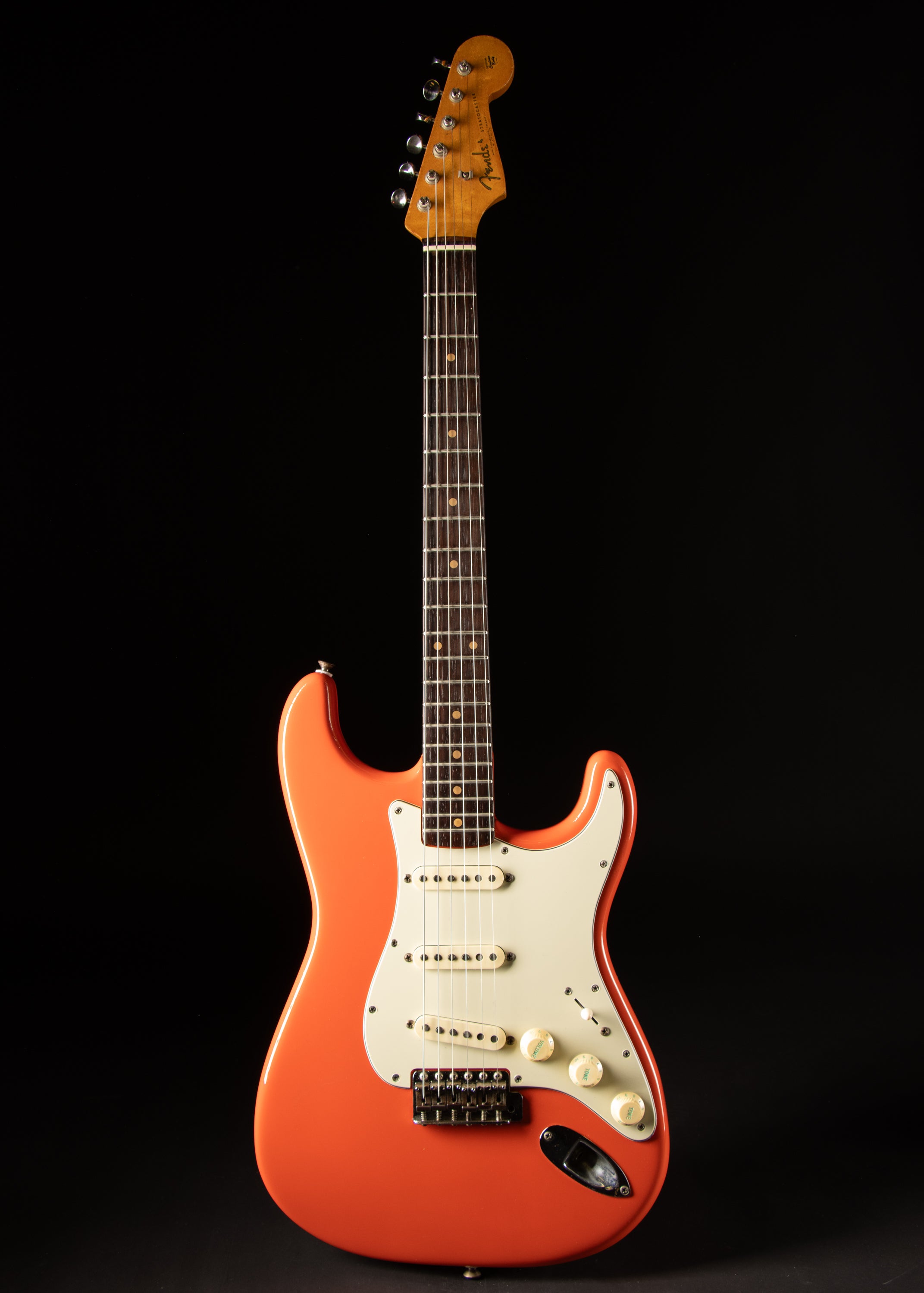 1961 Fender Stratocaster Fiesta Red Refin – Music City Vintage Guitars