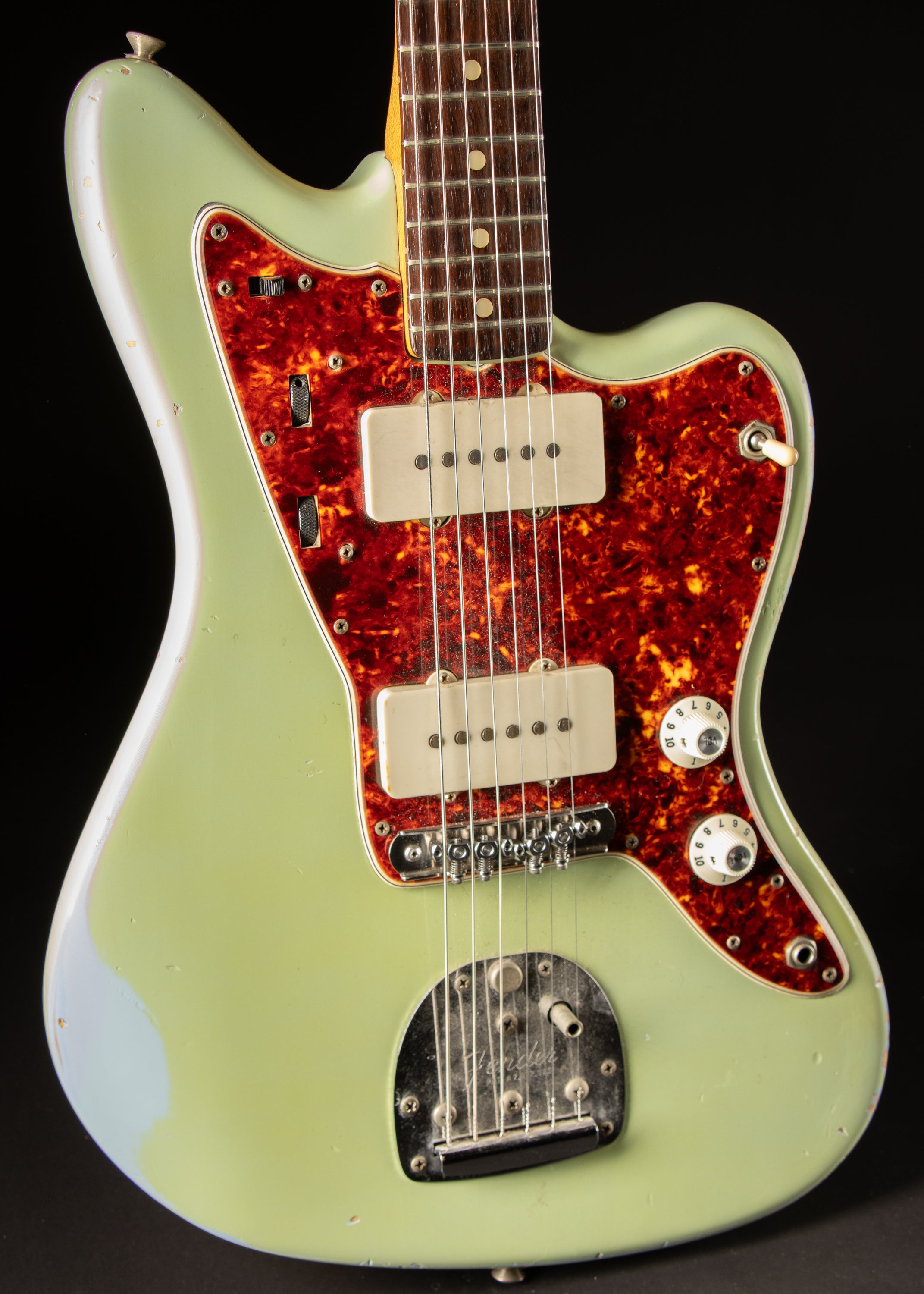 1965 Fender Jazzmaster Aged Sonic Blue Refin – Music City Vintage