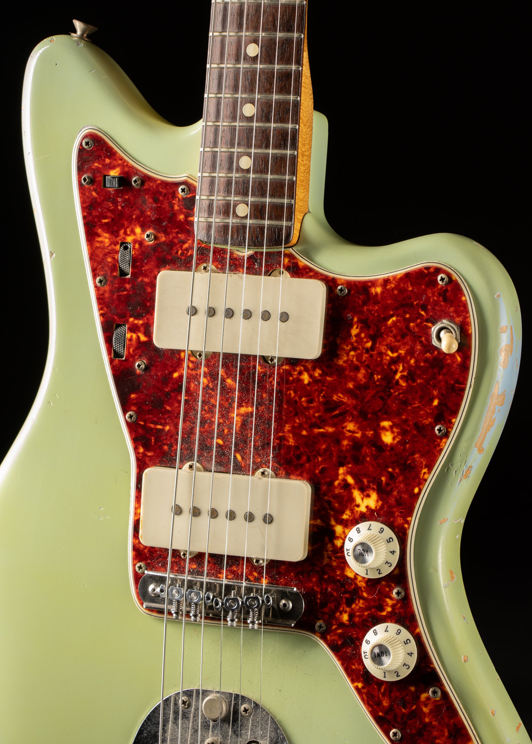 1965 Fender Jazzmaster Aged Sonic Blue Refin – Music City Vintage