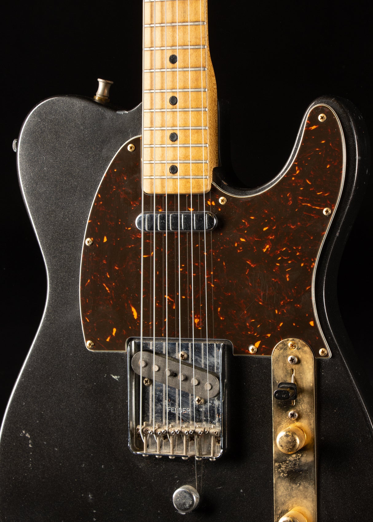 1973 Fender Telecaster Black w/ Gene Parsons String Bender