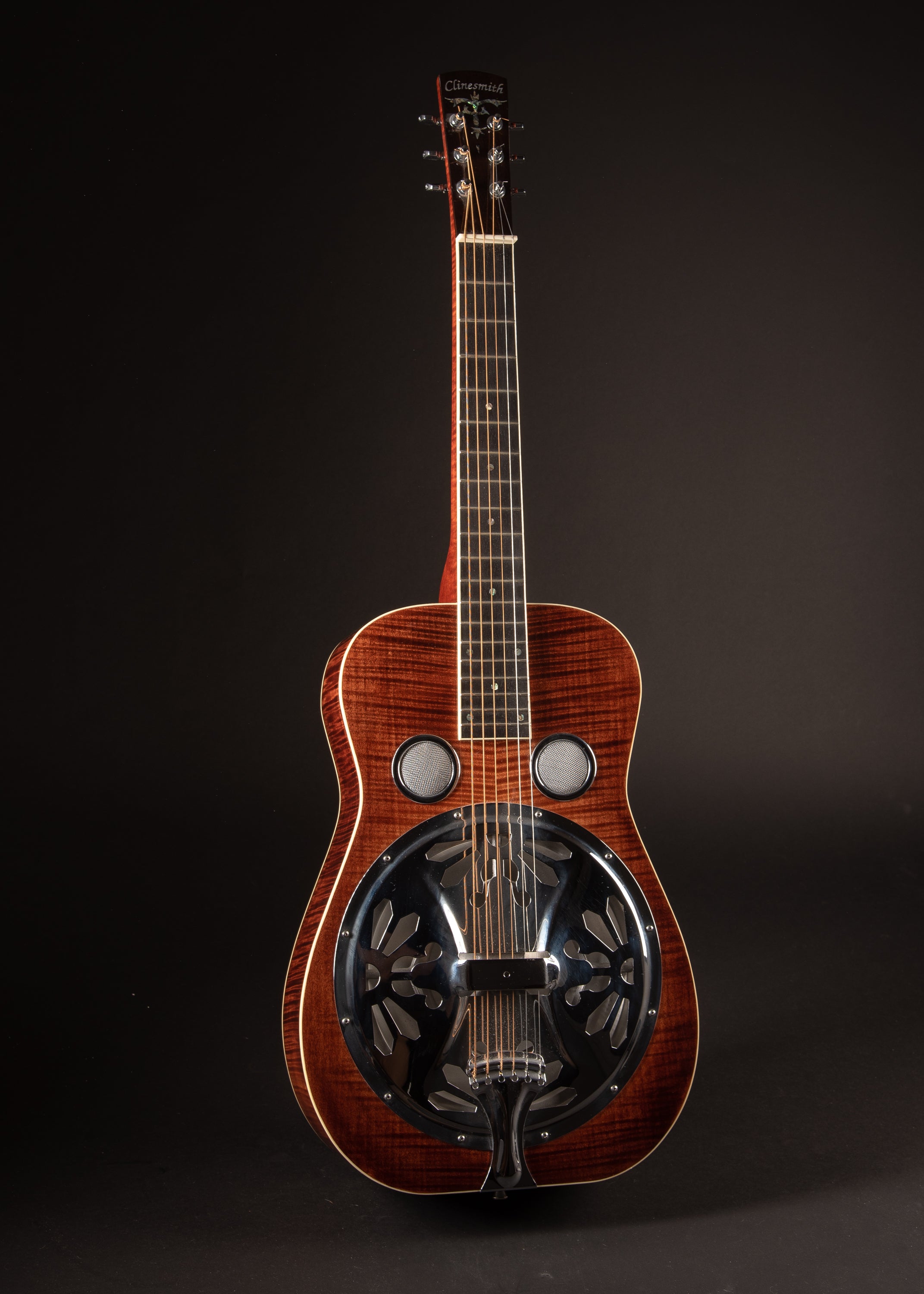 2001 Clinesmith Resonator Walnut Stain – Music City Vintage Guitars