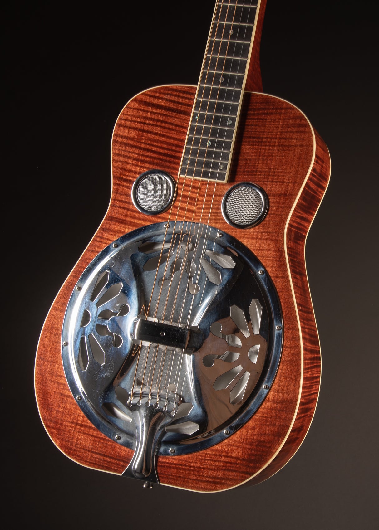 2001 Clinesmith Resonator w/HC SN15 Walnut Stain, Figured Maple