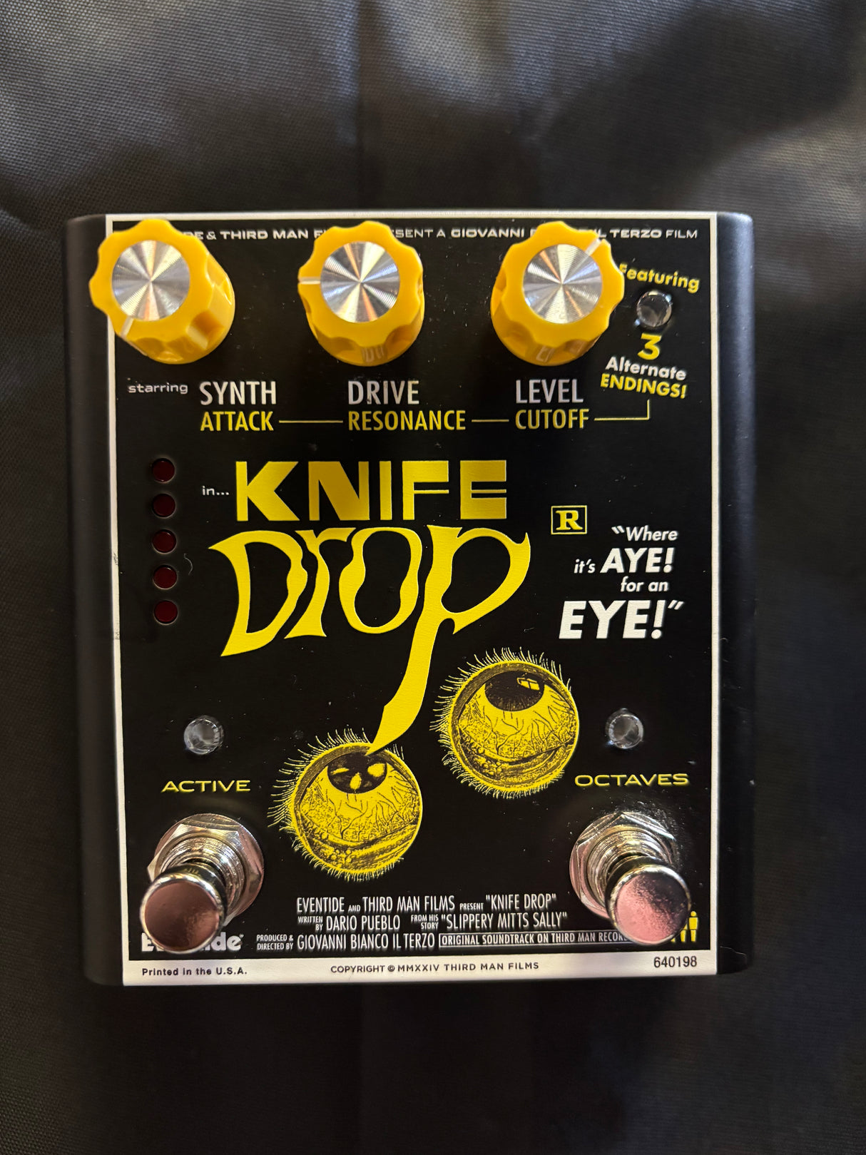 Recent Eventide Third Man Hardware Knife Drop -  Sub Octave Fuzz and Mono Analog Synthesizer Pedal