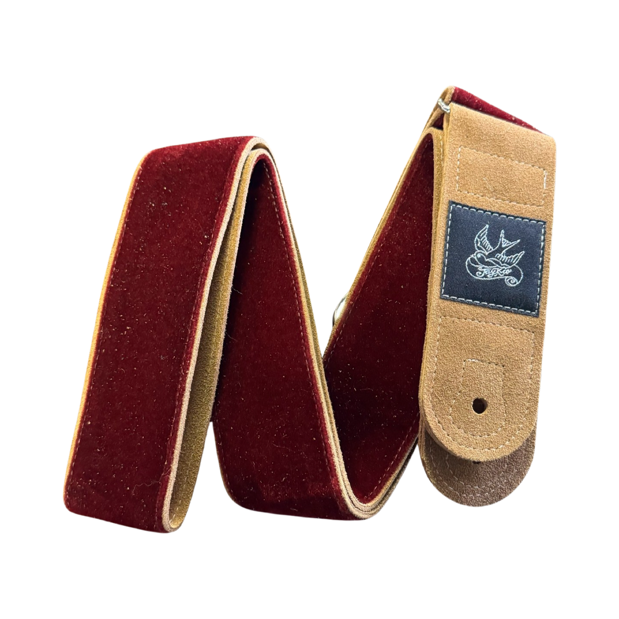 Jaykco Red Velvet - Suede Guitar Strap