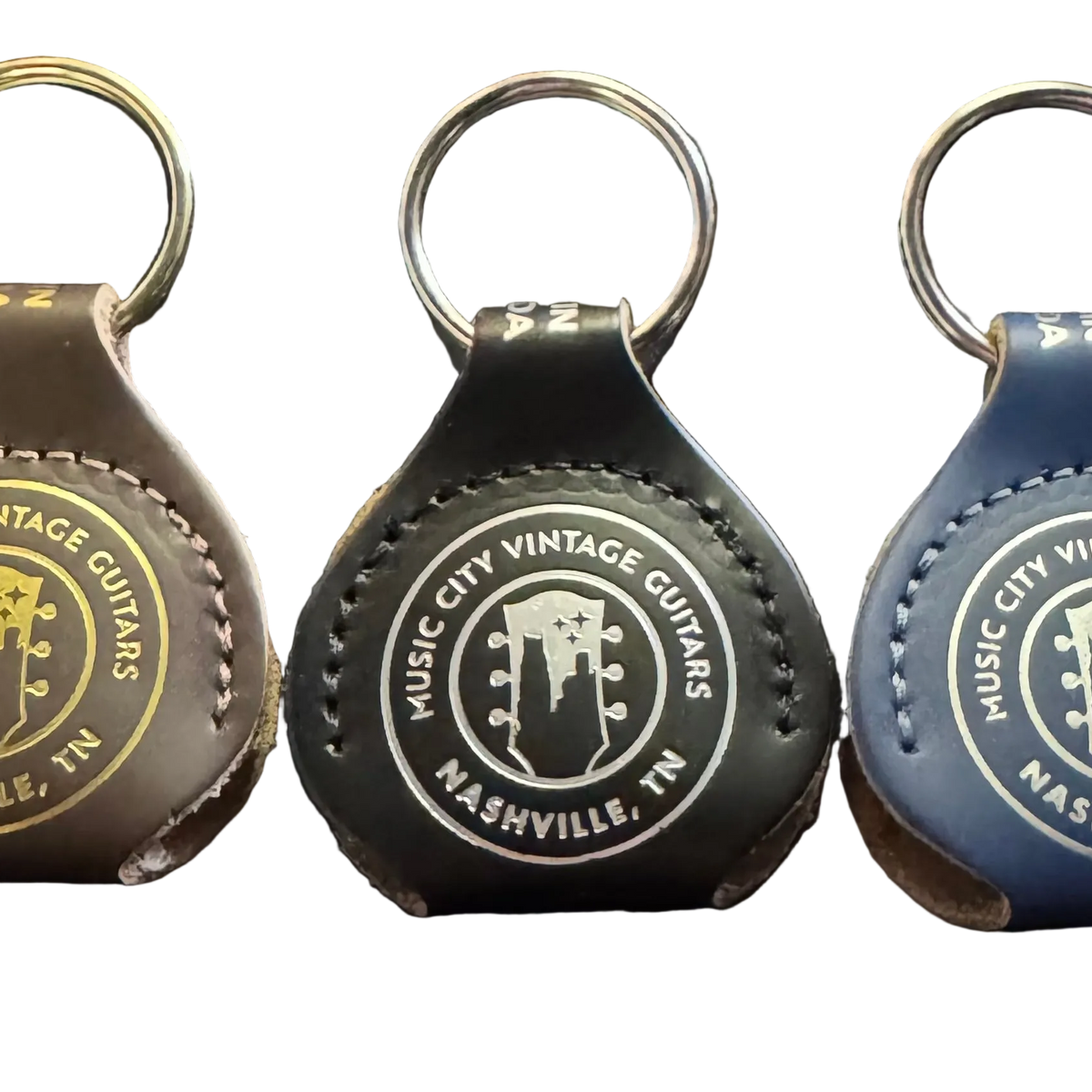 Levy's Leather MCVG Logo Pick Holder Keychain – Music City Vintage Guitars