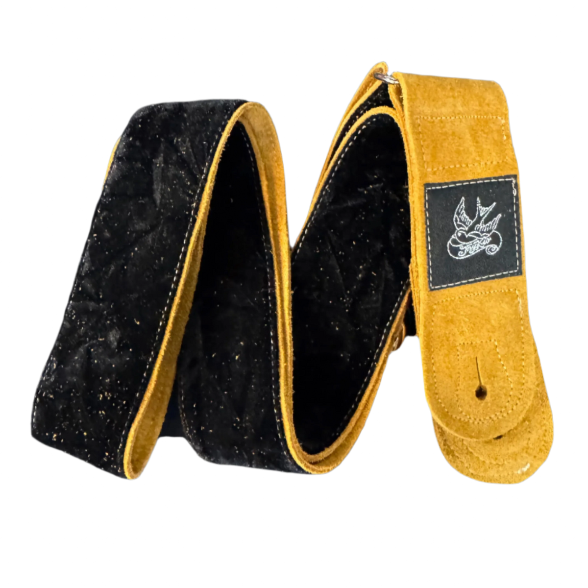 Jaykco Black Krinkle Velvet Toast - Suede Guitar Strap – Music City ...