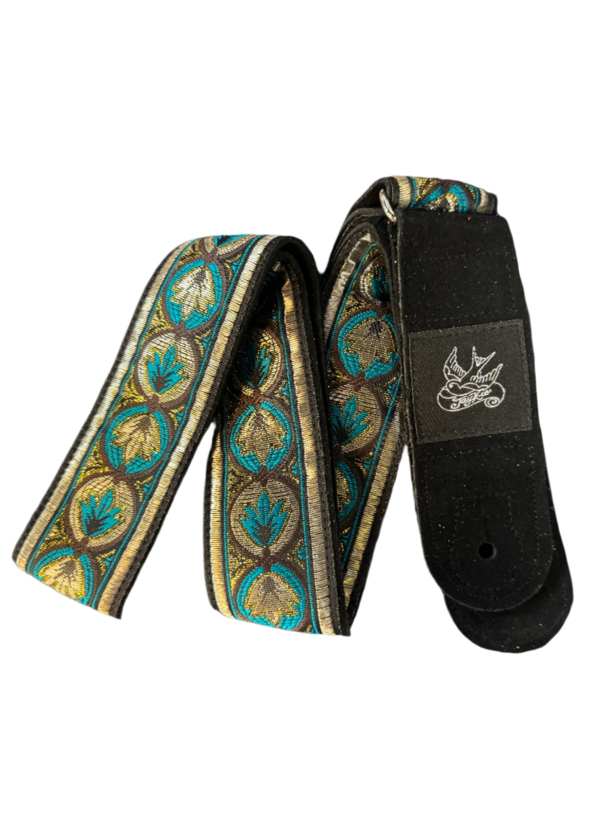 Jaykco Metallic - Woven Suede Guitar Strap