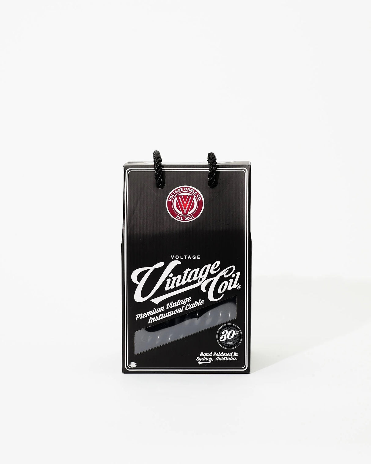 Voltage Vintage Coil Black 30FT - Straight - Straight