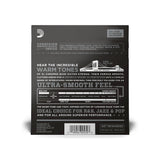 D'Addario ECB81M Medium Scale Chromes Flat Wound Electric Bass Strings Regular Light 45-100