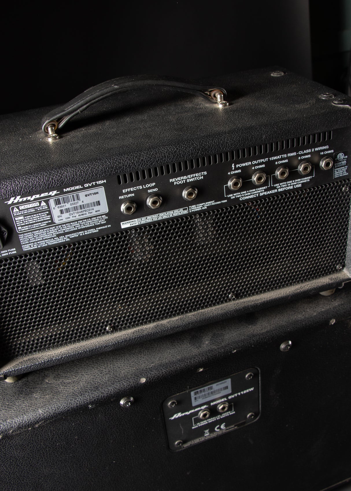 Ampeg GVT15H 15w Head and 1x12 Cabinet