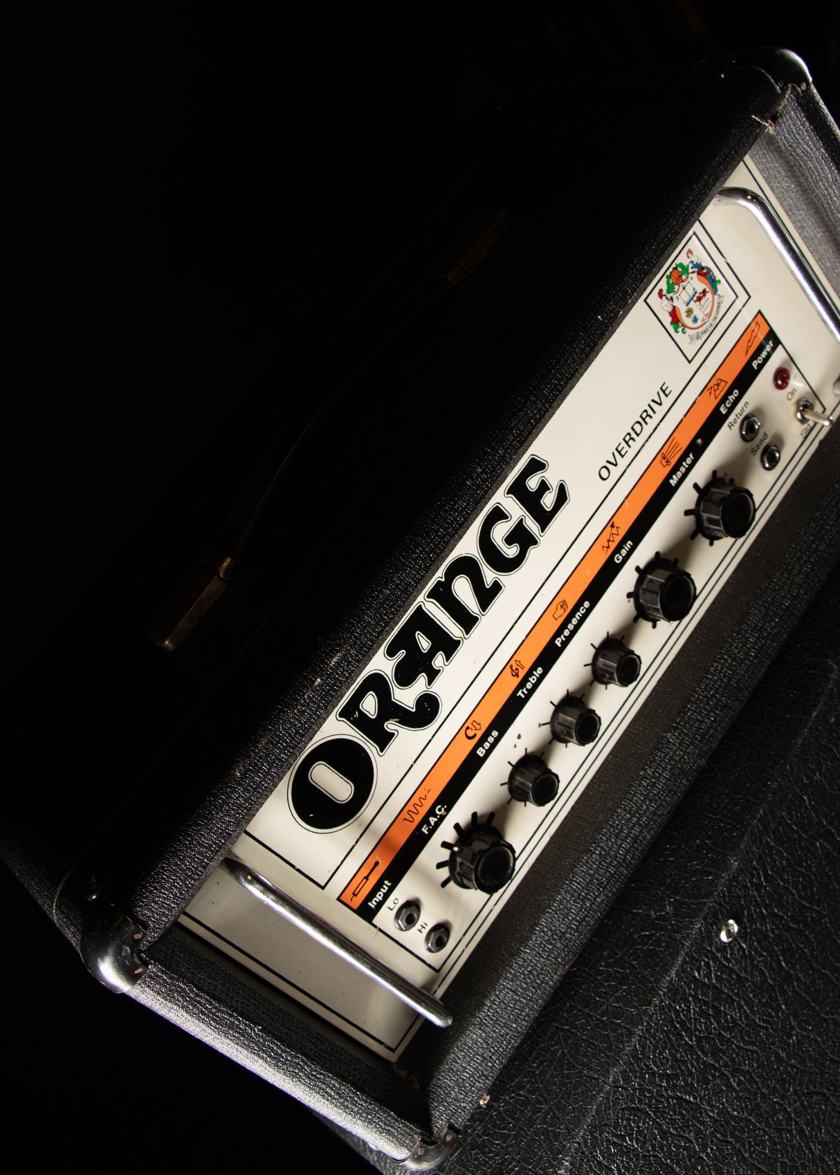 1976 Orange OR120 Head Black, Formerly Owned by Justin York of Paramore