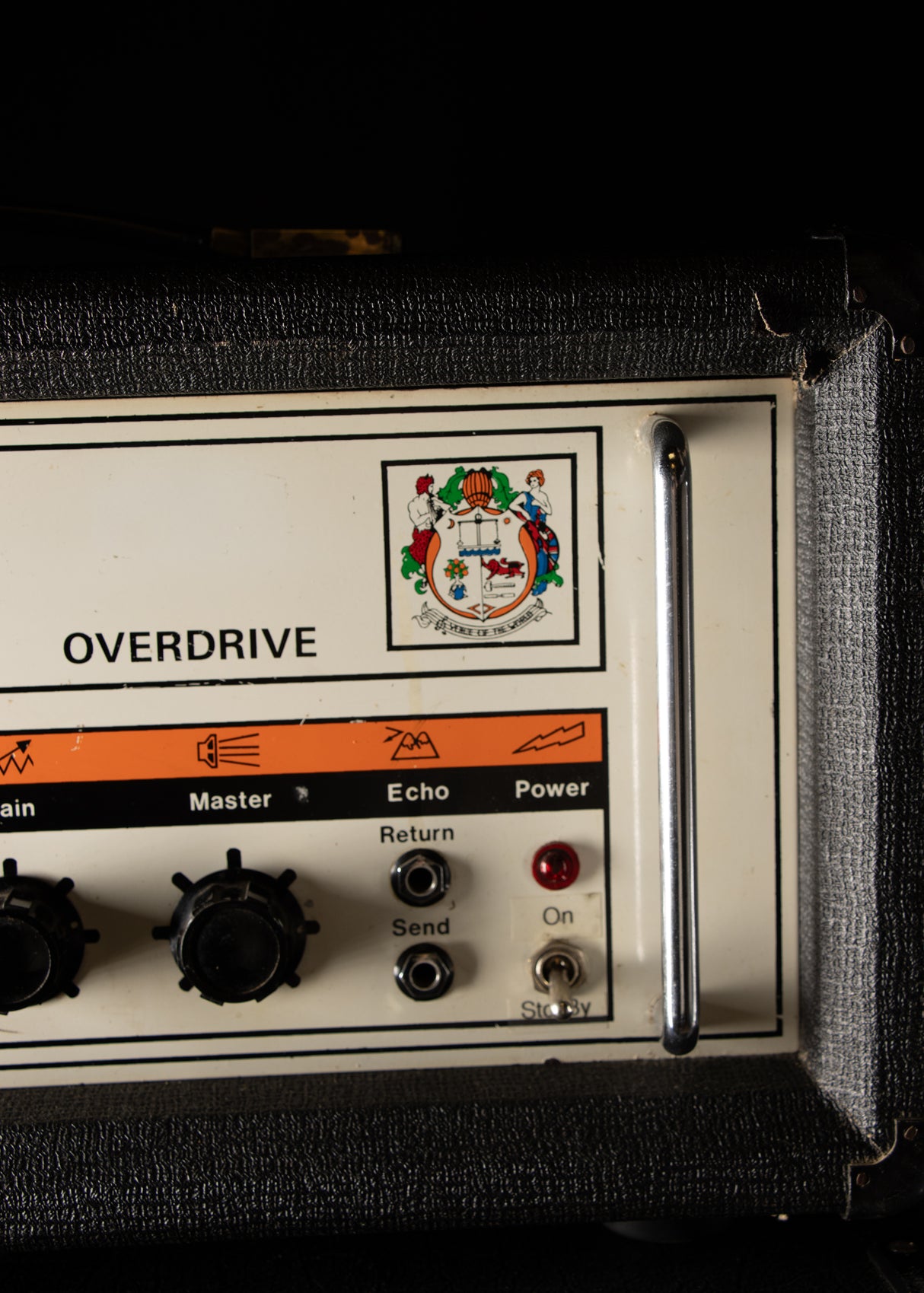 1976 Orange OR120 Head Black, Formerly Owned by Justin York of Paramore