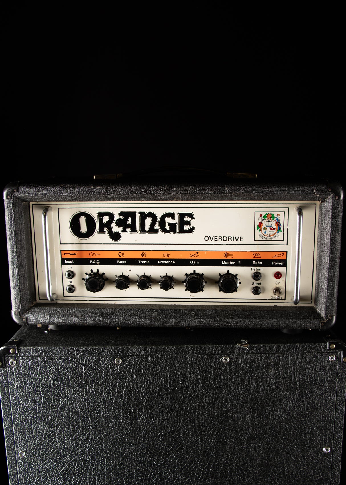 1976 Orange OR120 Head Black, Formerly Owned by Justin York of Paramore