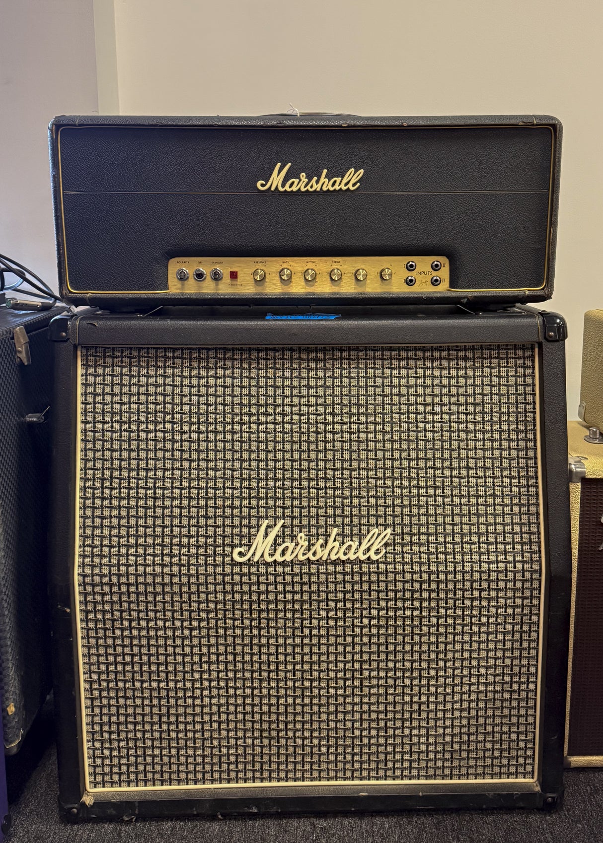 1973 Marshall Super Lead Head and 4x12 cab