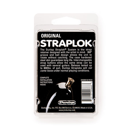 Dunlop Straplok® Strap Retainers Original - 24kt Gold