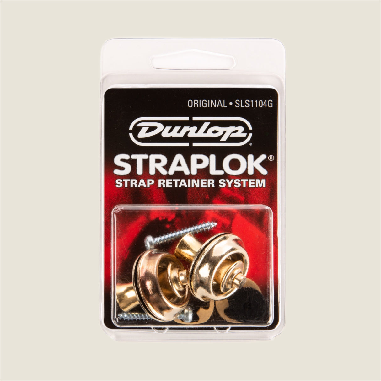 Dunlop Straplok® Strap Retainers Original - 24kt Gold