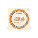 D'Addario EJ65B Baritone Ukulele Strings Clear Nylon
