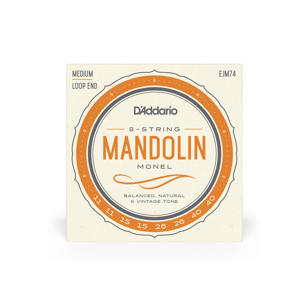 D'Addario EJM74 Monel Loop End Mandolin Strings - .011-.040 Medium