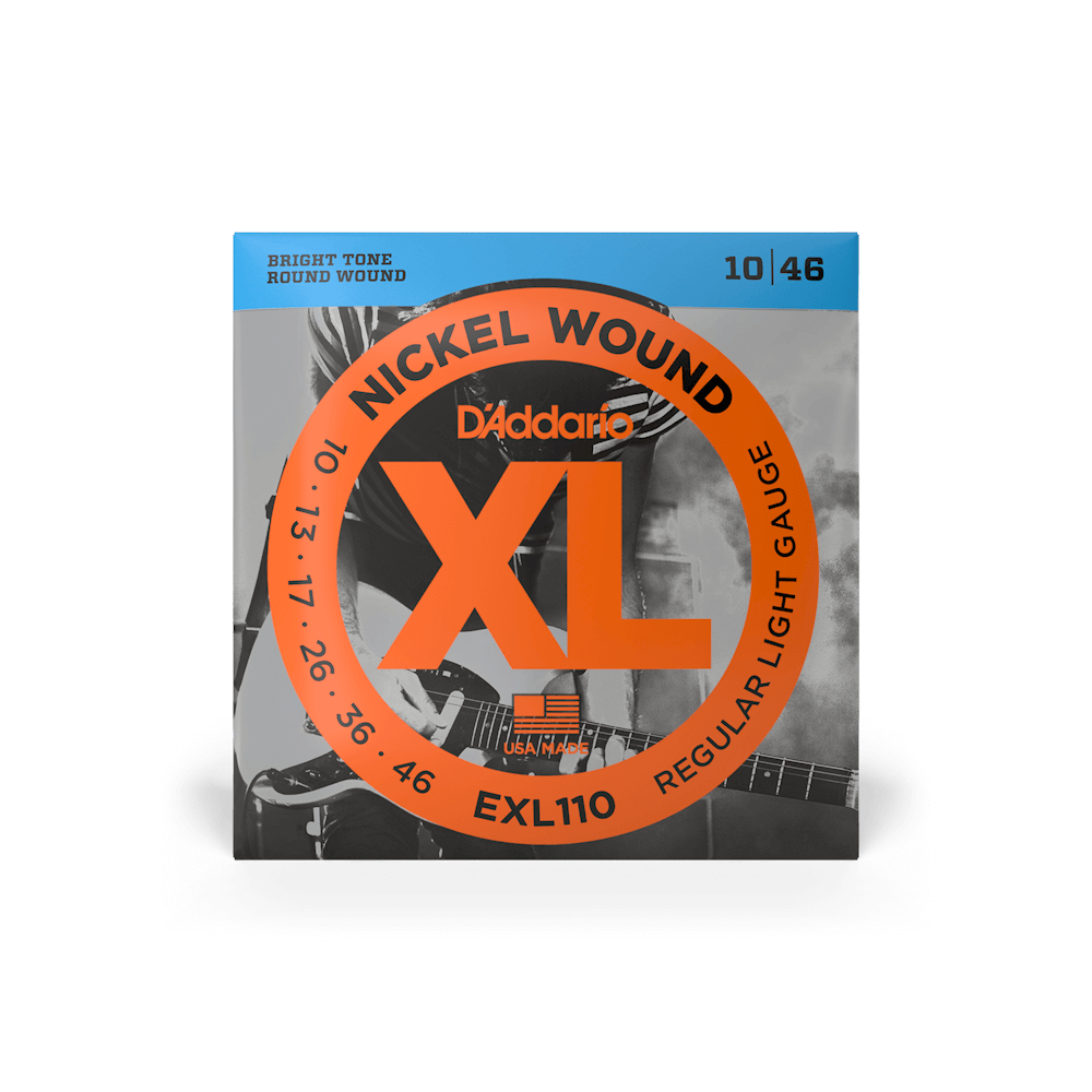 D'Addario EXL110 XL Nickel Wound Electric Guitar Strings - .010-.046 Regular Light